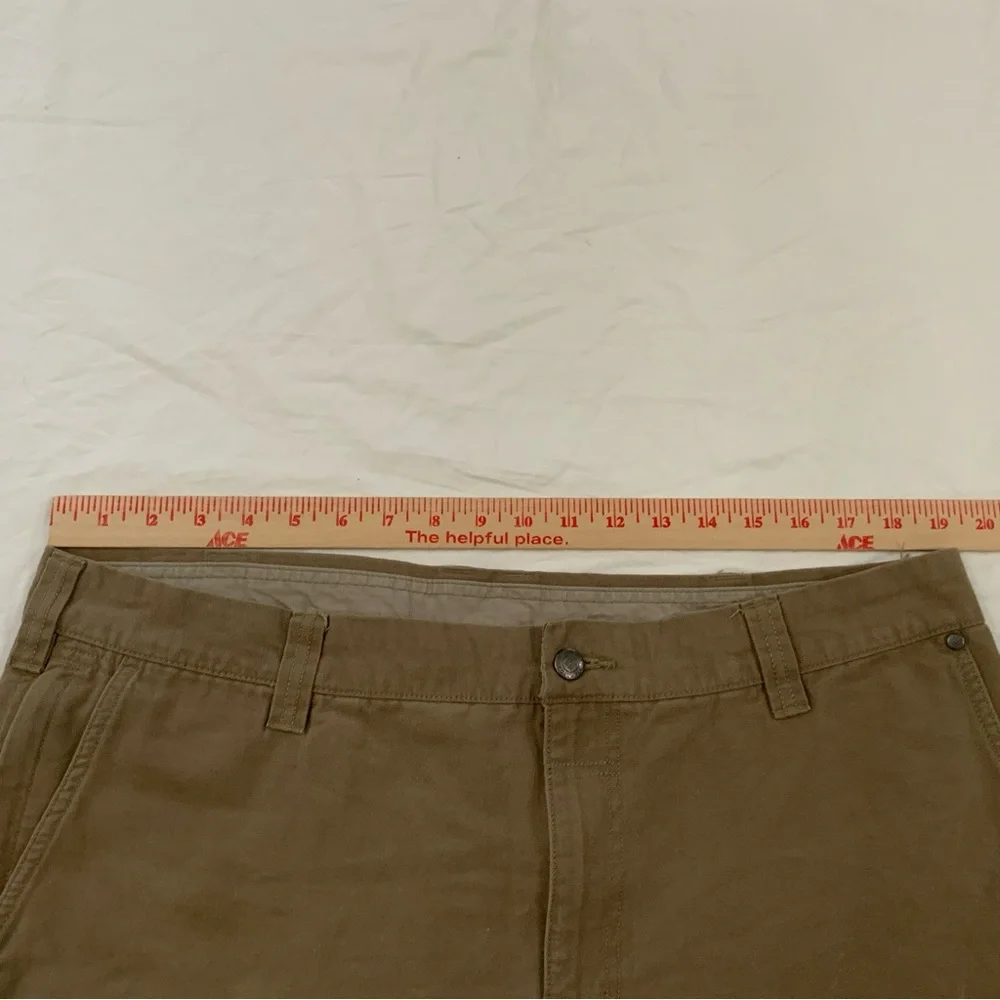 Columbia Flat Front 100% Cotton Shorts 38 Tan Hiking Fishing & other outdoor